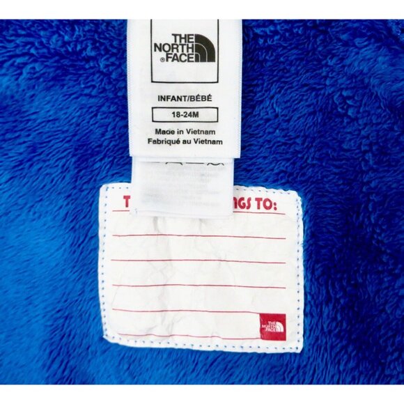The North Face Kids Vibrant Blue Hooded Footie - Picture 4 of 5